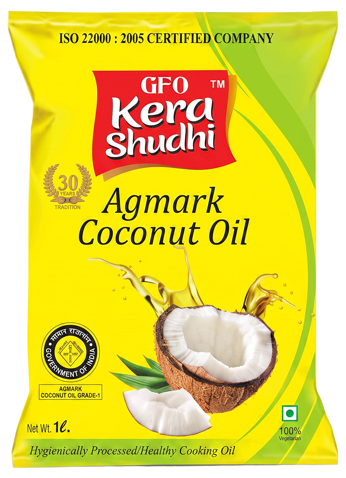 GFO Kera Shudhi Agmark Coconut Oil (Grade-1)